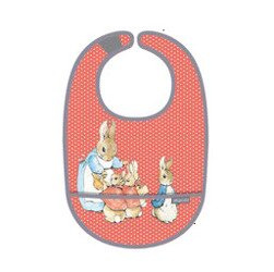 Śliniak z kieszonką, bawełniany, seria Królik Piotruś | Petit Jour Paris®