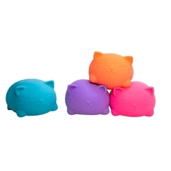 Schylling Gniotek sensoryczny Cool Cat SUPER (SET: 6 szt) | Bigjigs Toys®