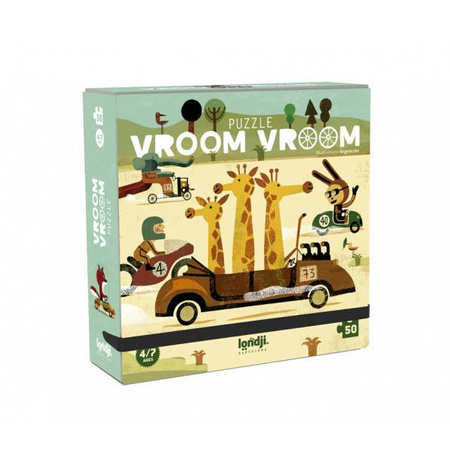 Puzzle dla dzieci, Wyścig, Vroom Vroom | Londji®