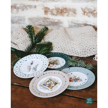 Talerz fi 20 cm 4 szt/SET Peter Rabbit Christmas | Petit Jour Paris®
