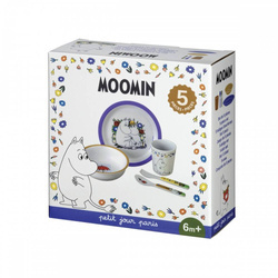 Zestaw naczyń i sztućców dla dziecka, 5 el., Muminki | Petit Jour Paris®