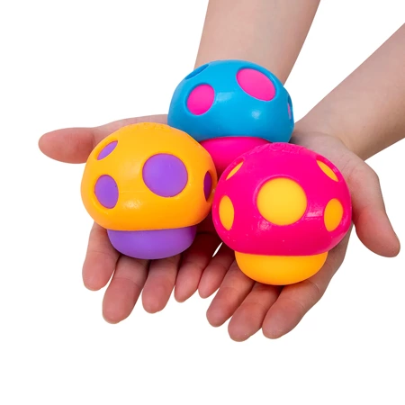 Schylling Gniotek sensoryczny Groovy Shroom (SET: 12 szt) | Bigjigs Toys®